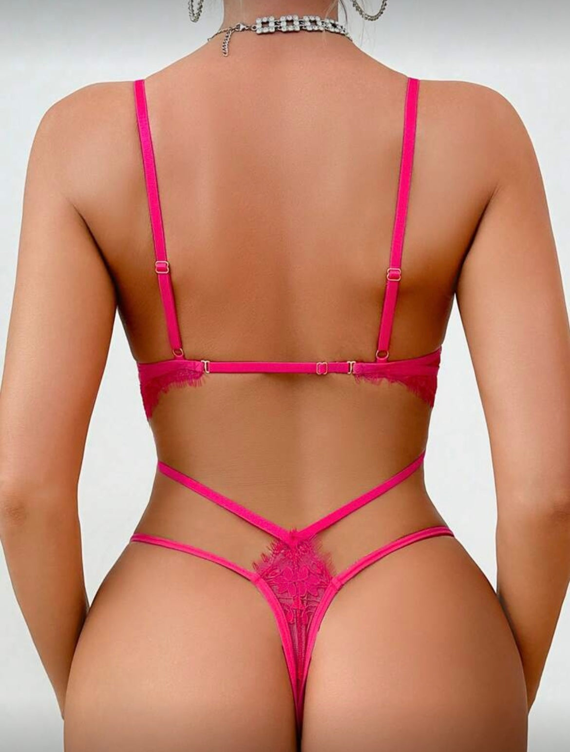 Body de encaje lineal