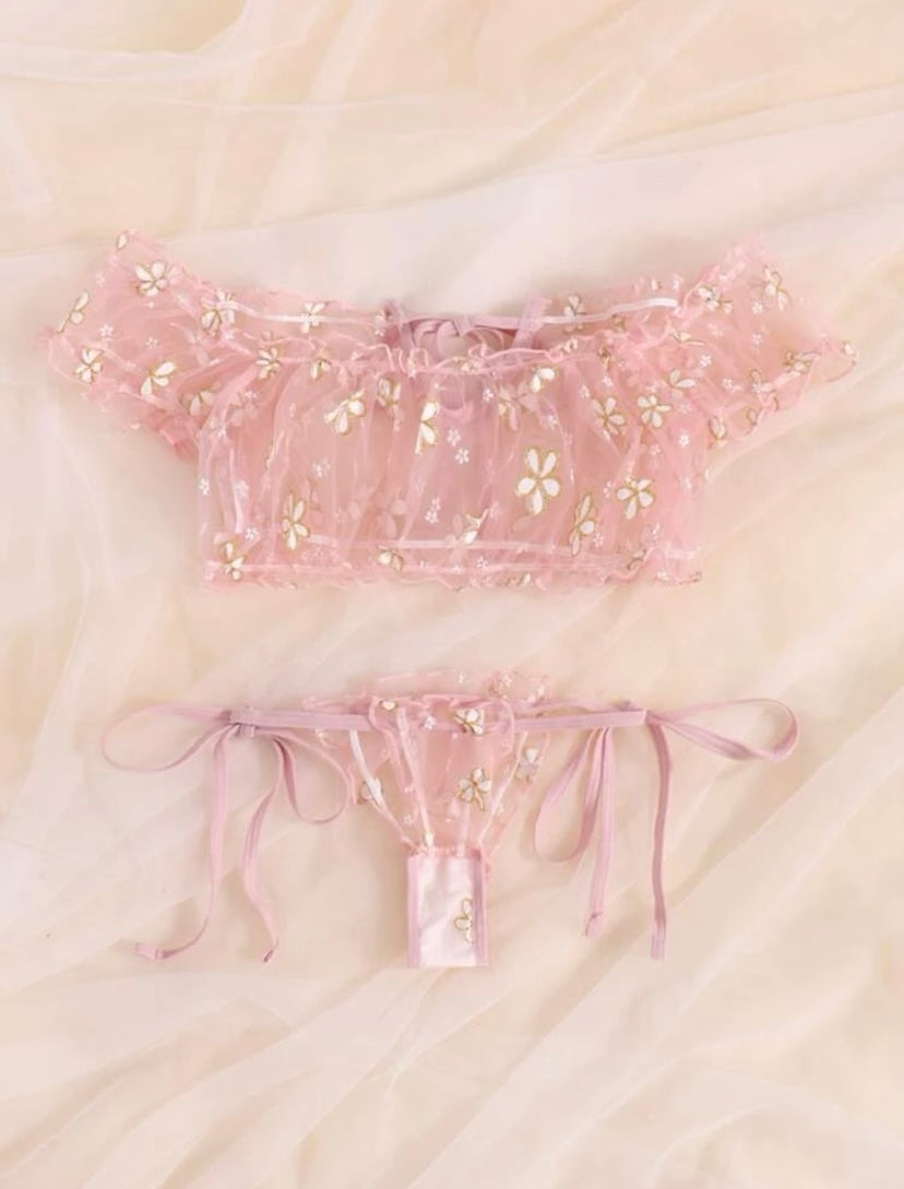 Set estampado floral