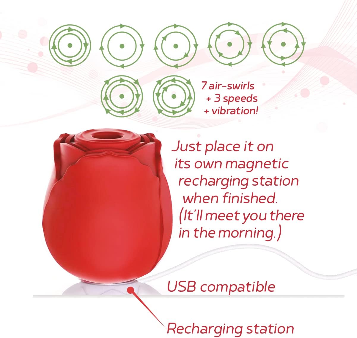 Wild Rose Suction Vibrator